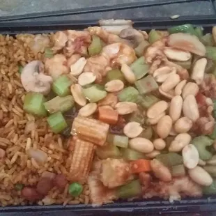 Kung Pao chicken combo. Lots of Pao, very little Kung. But still okay!