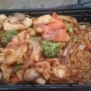 My lady's Chicken with Garlic combo. She liked it!