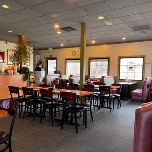 the interior of a restaurant