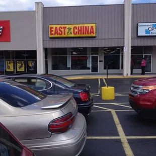 cars parked in a parking lot