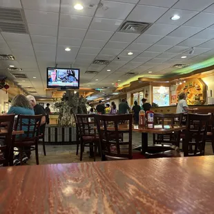 Inside of the restaurant