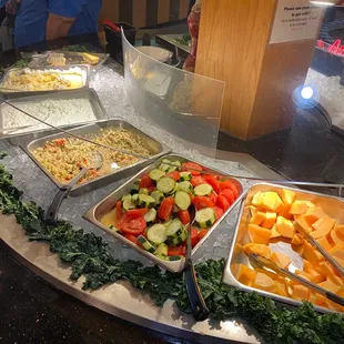 a variety of food items