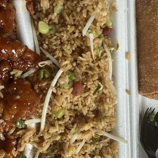 Roasted pork fried rice