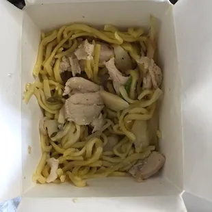 Their version of chicken lo mein