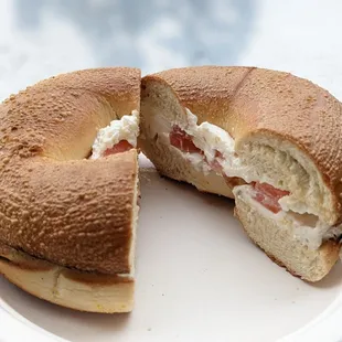 a half eaten sandwich