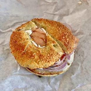 Lox sandwich