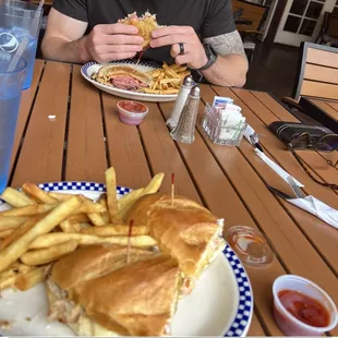 Coney Island on bottom, Rueben on top