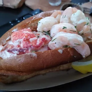 My new favorite - Combo Shrimp &amp; Lobster Roll