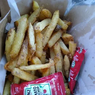 We were missing the crab fries so we tried the truffle parmesan fries &amp; LOVED THEM! Definitely a new favorite.