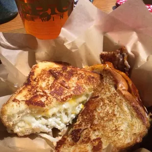 Crab Grilled Cheese. Yum!