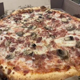 Savory bacon and mushroom pie