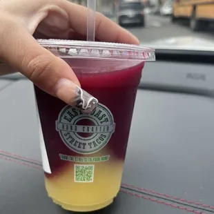 Frozen passion infused sangria