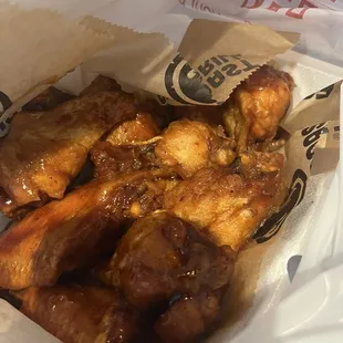 Gochujang sauced 10 Bone In Wings