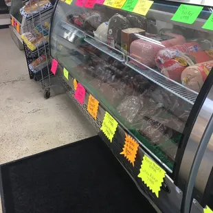 Lots in the meat case