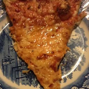Piece of cheese pizza