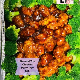 General tos chicken party tray