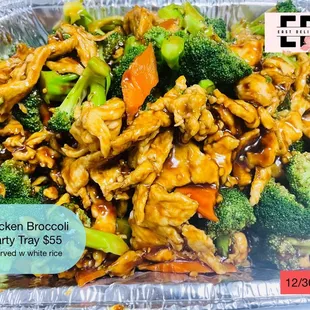 Chicken broccoli party tray