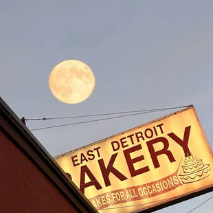 Harvest Moon  over EDB