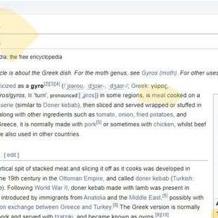 a menu page for a restaurant