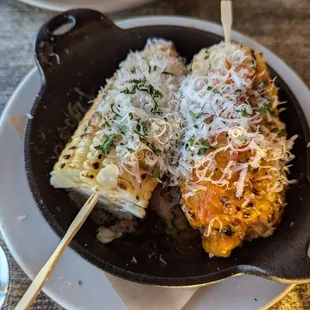 Corn with two butters