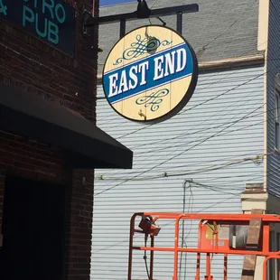 sign for east end