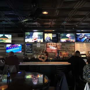 people sitting at the bar