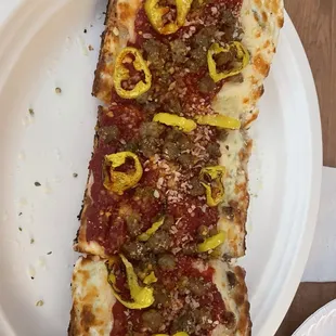 pizza, food