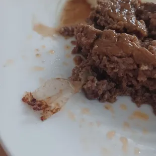 Plastic on meatloaf