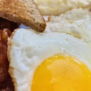 Breakfast Blue Plate