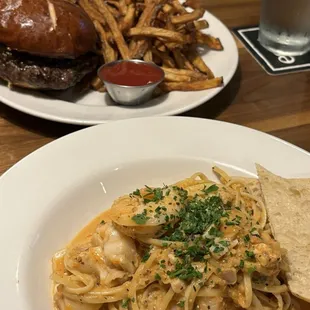 East End Burger, Seafood Pasta
