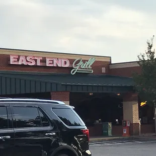 the entrance to the restaurant