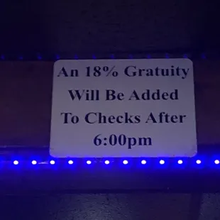 Even when your service is bad :)