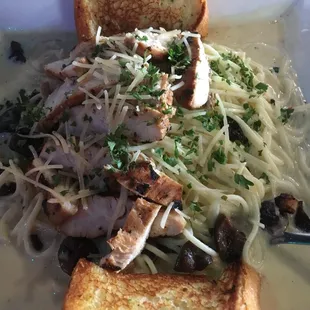 Chicken Mozzarella Angel Hair Pasta