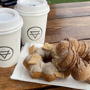 Dochi Japanese donuts made from rice flour - churros and cinnamon life crunch