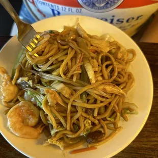 Shrimp and Chicken Lo Mein