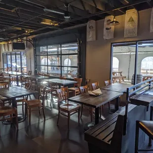 the interior of the restaurant