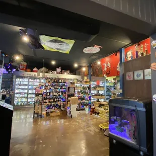 the inside of the store