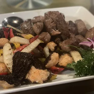 Fungus with beef