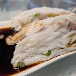 Beef rice roll.