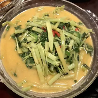 92. Ong Choy with Bean Curd Sauce
