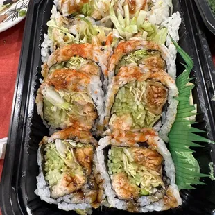 Salmon tempura roll
