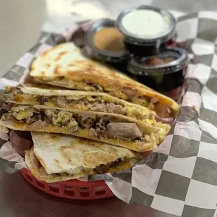 Brunch quesadillas