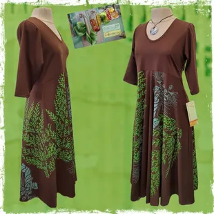 Brown lycra D80 palaa dress