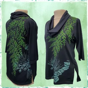 Black T30 palaa and lilo lehua top