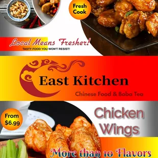 a variety of asian food items