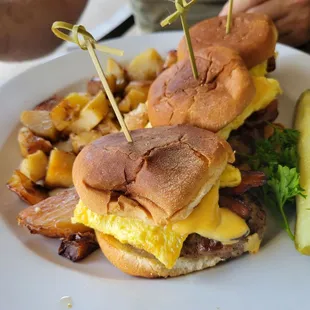 Angus breakfast sliders! Soo good!