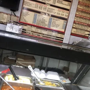 a variety of food items