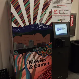 Library version of redbox - check out DVDs, CDs or games!