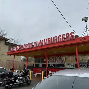 outside