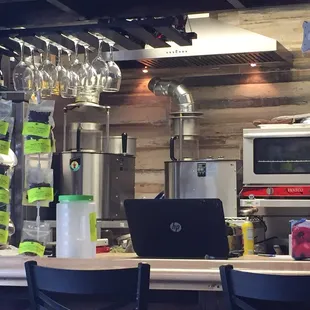 They serve beer and wine.